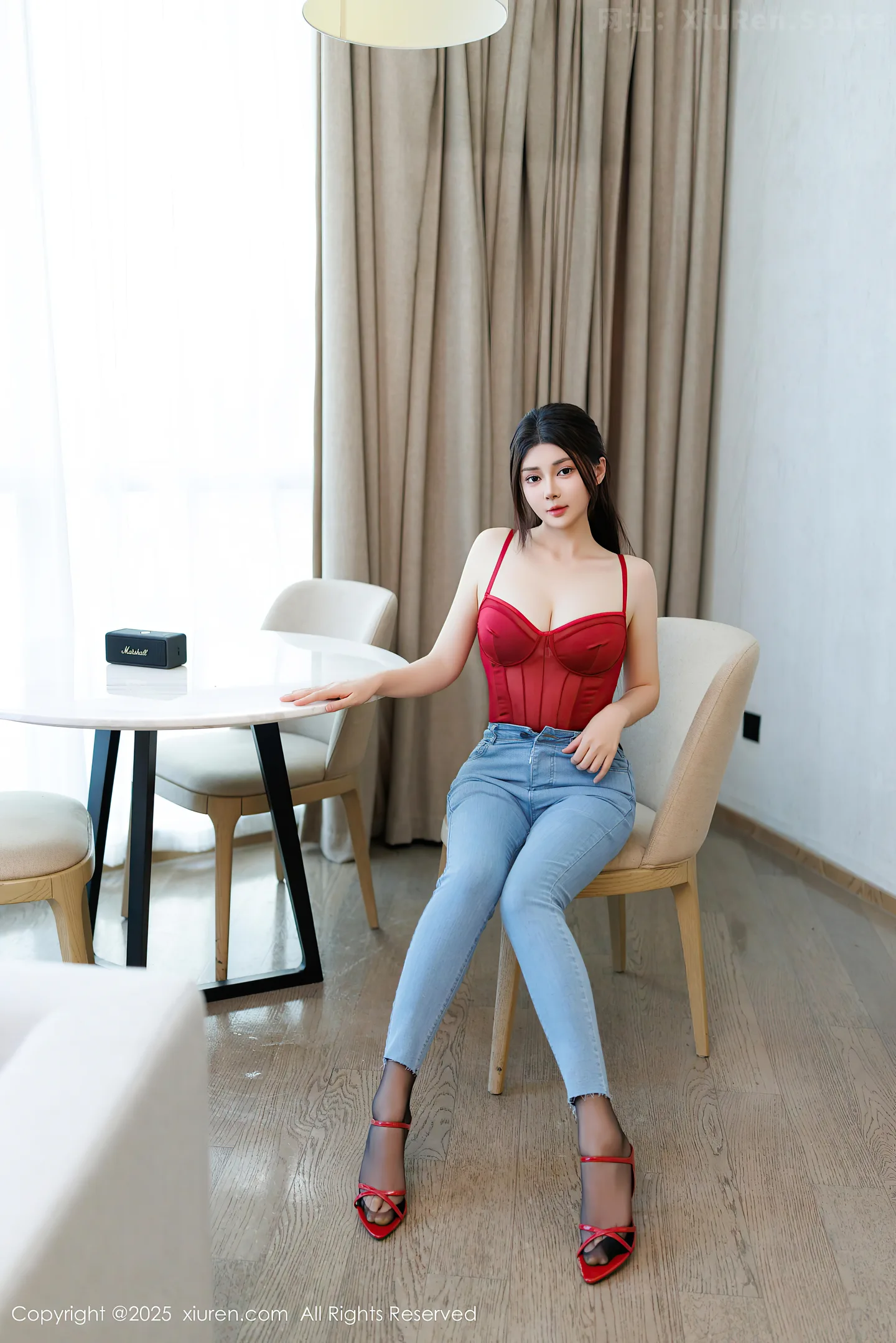 图片[2]-[XiuRen秀人网] VOL.10090 模特凯竹Quinn红色连体内衣+粉色情趣内衣秀丰腴身材诱惑写真82P-秀人网官方网站